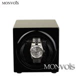 MONVOIS摇表器单表迷你型时尚版钢琴烤漆手表上链盒转表器晃表器