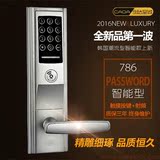 豪华款密码门锁 触摸密码+感应锁 公寓密码锁 家用M1卡密码门锁