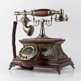 新款欧式复古电话机旋转盘 电话机仿古家用老式古董固定电话座机