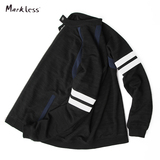 Markless秋季新款潮牌运动外套男夹克棒球服男士青年针织外套韩版
