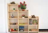 包邮新品实木书架纯松木置物架特价儿童储物架宜家自由组合书柜