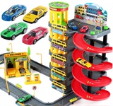 儿童创意模型玩具立体益智多层拼装轨道停车场套装汽车玩具男孩