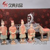 中国特色礼品送老外工艺品兵马俑中国风家居饰品摆件10cm彩绘俑