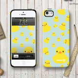 韩国正品 进口 多只大黄鸭 图案 双层保护 iphone6 6Plus 手机壳