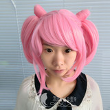 美少女战士-小小兔 Chibi Usa 粉色原版造型cosplay假发