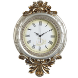 钟情欧式复古挂钟客厅时尚创意大号钟表简约静音钟表树脂挂表壁钟