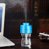 创意USB空气加湿器迷你办公室桌面车载家用静音小型瓶盖矿泉水瓶