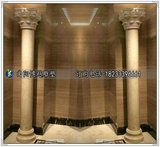 大理石罗马柱圆柱石雕柱子天然室内雕花柱子欧式石头柱子定做