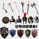 万圣节装饰道具 动漫模型仿真兵器玩具 刀剑斧头古装兵器道具剑