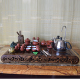 KAMJOVE/金灶V-312A鸡翅木雕四合一自吸水泡茶机茶盘茶具组合出售
