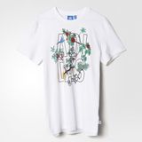 (国内现货)正品Adidas阿迪三叶草花鸟短袖男款个性潮流T恤 S19103