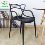 美式餐椅 现代户外休闲藤蔓椅 塑料椅咖啡甜品椅子 设计师家具椅