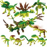 拼插积木乐高玩具恐龙霸王龙变形机器人拼装益智玩具男孩8- 10岁