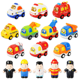 声光惯性小汽车 警车消防车计程车工程车 地图 婴幼儿玩具 单只装
