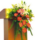 至善花艺532广州园林园艺茶艺插花服装橱窗花艺设计大型台花鲜花
