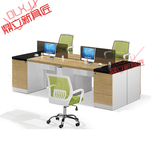 开放式4人员工桌屏风工作位卡座6人职员办公桌椅组合简约上海包邮