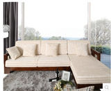 厂家直销缅甸柚木实木沙发 现代简约全实木转角沙发L沙发客厅沙发