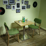 咖啡厅桌椅 西餐厅实木桌椅组合 甜品店桌椅 水曲柳桌椅子 餐桌椅