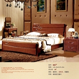 宜家具卧室中式实木床1.8米单双人1.5米高低箱床储物儿童床男孩