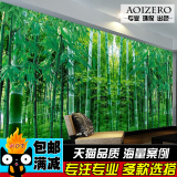 竹子田园风景3D4D立体竹林墙纸 电视背景墙客厅卧室大型壁画壁纸