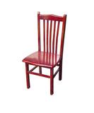 工厂批发红木色 餐椅橡木椅子 实木椅子 凳子靠背椅 餐厅椅子饭店