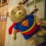 Ted熊泰迪熊正版毛绒玩具抱抱熊布娃娃公仔玩偶送女生圣诞节礼物