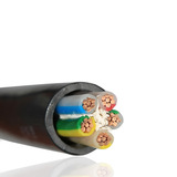 正品杭州中策牌电力电缆纯铜芯ZR-YJV/VV5*10平方全国标5芯线