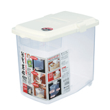 日本进口塑料装米桶储米箱10kg密封防虫防潮米缸面粉桶粮食收纳箱