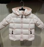 出口欧洲婴幼儿短款羽绒服白色粉色女宝宝外贸原单羽绒服冬装外套