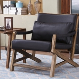 北欧沙发椅 实木单人宜家沙发椅 客厅休闲卧室阳台咖啡厅沙发椅