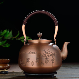 铜壶纯手工加厚紫铜壶日本仿古纯铜大容量茶壶茶壶烧水壶茶具铜壶