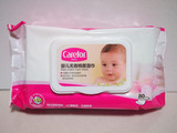 Carefor/爱护 婴儿无香绵柔湿巾80片装 带盖湿巾5包起全国包邮