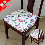 纯棉亚麻布艺餐椅垫 餐桌椅子垫 双面马蹄形海绵坐垫凳子垫可拆洗