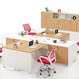 福州办公家具组合钢架屏风办公桌简约现代四人位员工桌职员办公桌
