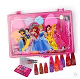 正品迪士尼公主化妆盒儿童眼影口红组合套装儿童玩具化妆品彩妆盒