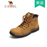 Camel骆驼男鞋 正品2015秋季新款户外休闲鞋高帮男士皮鞋A2364005