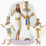 万圣节成人儿童埃及法老艳后服装埃及王子公主衣服埃及 印度服装