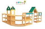 幼儿园儿童区域活动组合柜 樟子松实木玩具柜儿童玩具收纳架批发
