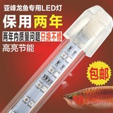 鱼缸水族箱LED龙鱼专用水中灯观赏鱼潜水灯双排四色LED灯