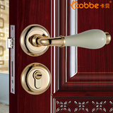 卡贝机械门锁欧式室内门锁卧室房门锁木门锁把手锁分体锁三件套装