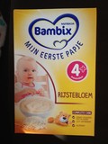 现货荷兰牛栏Bambix营养大米4+4个月宝宝米糊/粉无糖免敏原味