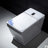 东陶青花纹方形智能马桶一体机坐便器遥控妇洗器自动冲洗暖风烘干