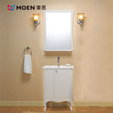 摩恩浴室柜组合 陶瓷一体盆 玛莎系列75cm 象牙白BC0305-103WH