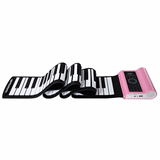 卷钢琴88键加厚专业版折叠便携式电子琴充电MIDI软键盘脚踏喇叭手