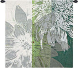 代购 挂毯 北美现代抽象花卉图形花朵编织挂毯淡雅清新家居装饰