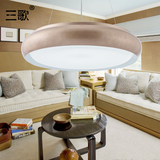 北欧简约个性大厅吊灯节能LED智能遥控餐厅客厅灯亚克力卧室灯具