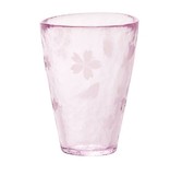 【现货】日本代购 津軽びいどろ手作玻璃凉水杯啤酒杯茶杯 樱花