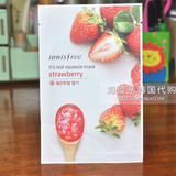 日期好！韩国专柜代购 innisfree悦诗风吟面膜贴 草莓 嫩白细致