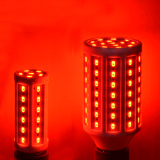 包邮LED红光灯泡玉米灯节能灯E27灯笼红色猪肉灯生鲜灯植物灯