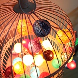 幼儿园创意灯饰线球灯藤球LED夜灯房间卧室装饰品派对彩灯串灯